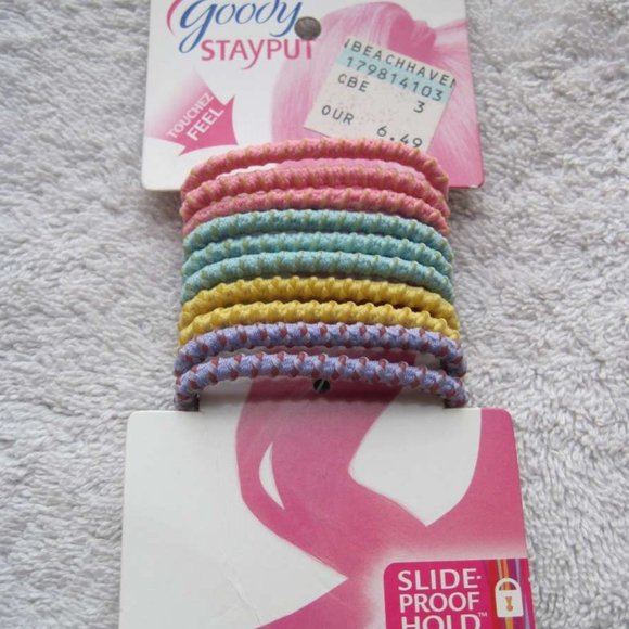 10 Goody Stay Put Ponytailer Elastic Hair Bands - Picture 8 of 9